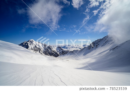 Snowstorm, then clear skies 78523539