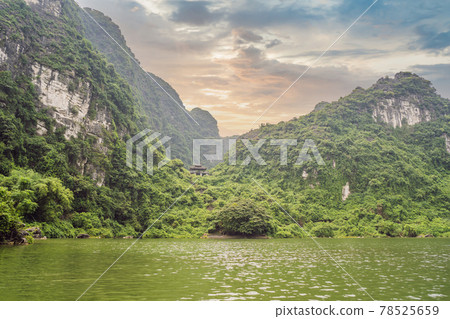 Trang An Scenic Landscape Complex in Ninh Binh Province, Vietnam A UNESCO World Heritage Site. Resumption of tourism in Vietnam after quarantine Coronovirus COVID 19 78525659