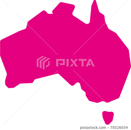 Australia map icon illustration Australia map icon illustration 78526034