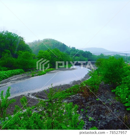 Rivers in Shintoku Town, Hokkaido 78527957