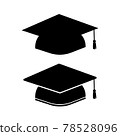 Graduation cap of college logo symbol vector illustration 78528096