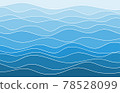 Blue water wave flowing texture background vector 78528099