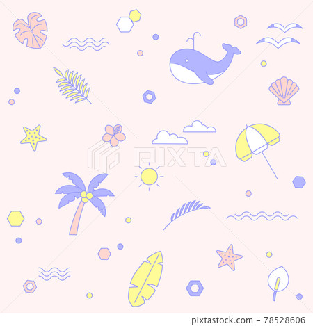 Summer pattern vector illustration Summer pattern vector illustration 78528606