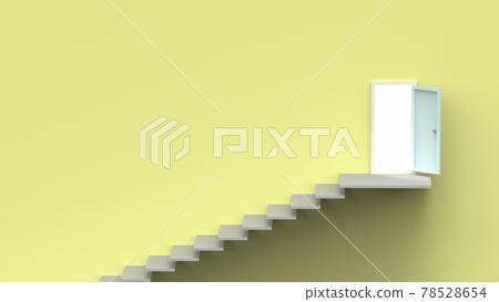 Climbing long stairs Climbing stairs aiming for a goal CG image that can be used in various situations Climbing long stairs Climbing stairs aiming for a goal CG image that can be used in various situations 78528654