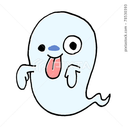 一個鬆散可愛的鬼的插圖 一個鬆散可愛的鬼的插圖 78530393