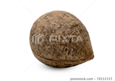 Coconut milk tropical fruit isolated on white background 78531537