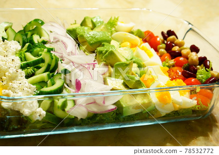 Beautiful vegetables: Cobb salad Beautiful vegetables: Cobb salad 78532772