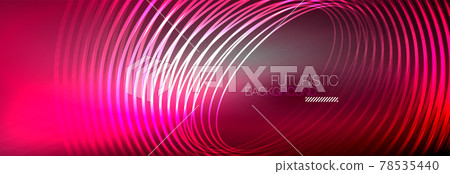 Dark abstract background with glowing neon circles. Trendy layout template for business or technology presentation, internet poster or web brochure cover, wallpaper 78535440
