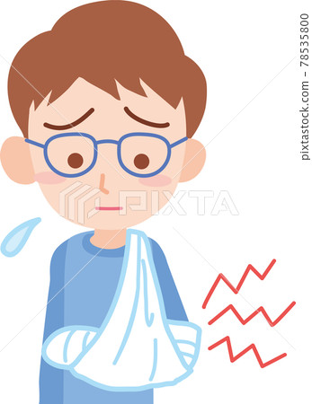 手臂受傷的男人 78535800