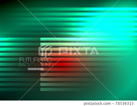 Bright neon color techno abstract background, shiny glowing neon lines in the dark background 78536315