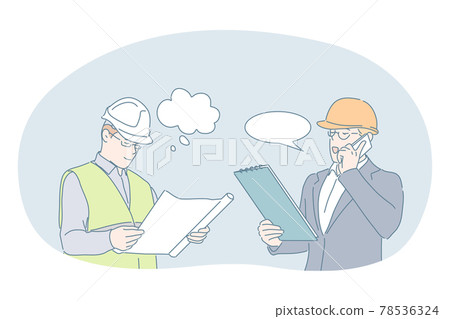 Engineering and construction business concept 78536324