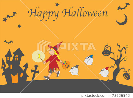 萬聖節前進的女巫和鬼魂 78536543