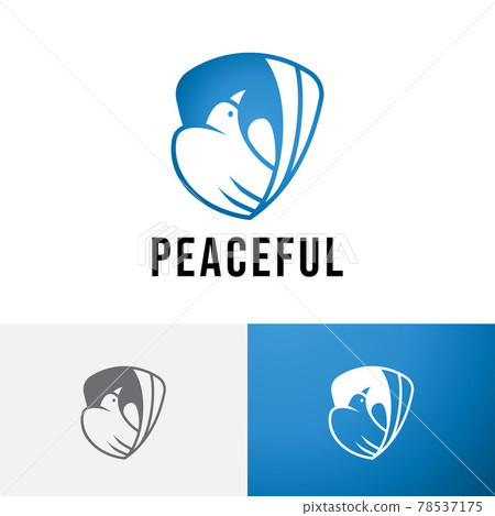 Serenity Purity Peaceful Dove Pigeon Bird Clean Logo Serenity Purity Peaceful Dove Pigeon Bird Clean Logo 78537175