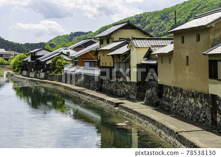 平福川端風景 兵庫縣佐用郡佐用町 平福川端風景 兵庫縣佐用郡佐用町 78538130