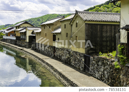 平福川端風景 兵庫縣佐用郡佐用町 平福川端風景 兵庫縣佐用郡佐用町 78538131