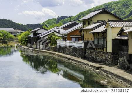 平福川端風景 兵庫縣佐用郡佐用町 平福川端風景 兵庫縣佐用郡佐用町 78538137