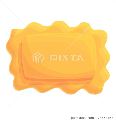 Fried ravioli icon, cartoon style Fried ravioli icon, cartoon style 78538462