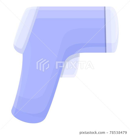 Laser diagnostic thermometer icon, cartoon style 78538479
