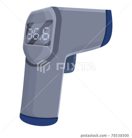 Modern laser thermometer icon, cartoon style Modern laser thermometer icon, cartoon style 78538500