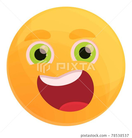 Outraged emoticon icon, cartoon style Outraged emoticon icon, cartoon style 78538537