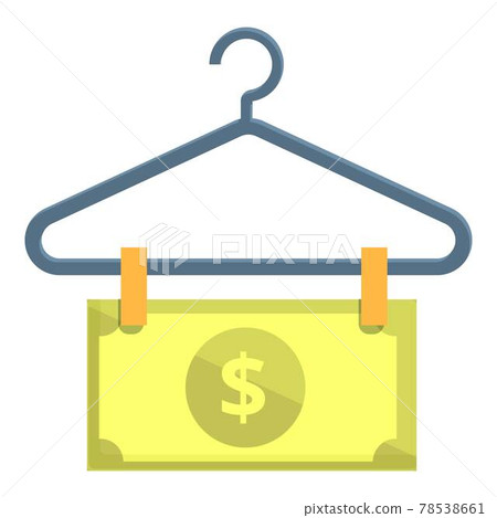 Money hanger anti-money laundry icon, cartoon style Money hanger anti-money laundry icon, cartoon style 78538661