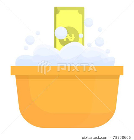 Cash anti-money laundry icon, cartoon style 78538666