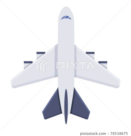First class travel airplane icon, cartoon style 78538675