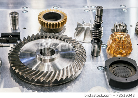 various metal fasteners, nuts and bolts for construction work 78539348