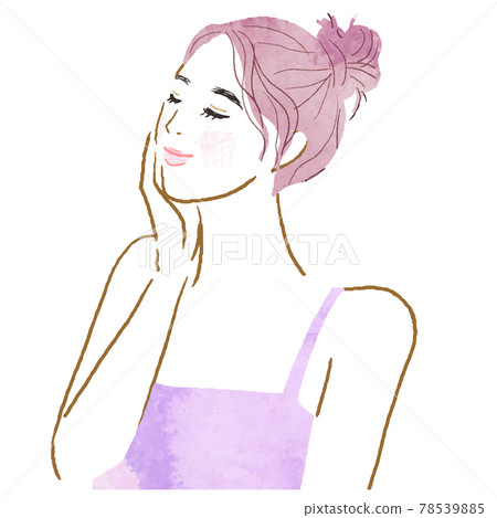 Beauty women watercolor vector illustration Beauty women watercolor vector illustration 78539885