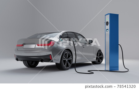 Generic electric car charging battery, 3d render 78541320