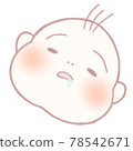 寶寶睡覺時臉頰有嚼勁流口水 78542671