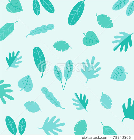 Green and yellow retro botanical minimal pattern material Green and yellow retro botanical minimal pattern material 78543566