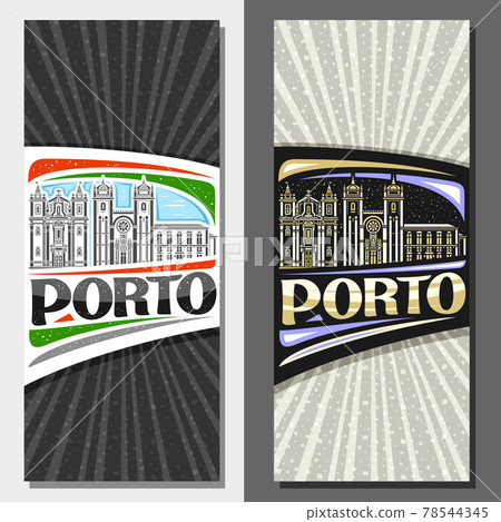 Vector vertical templates for Porto 78544345
