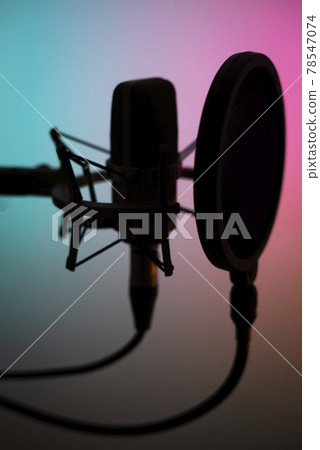 Voiceover studio microphone Voiceover studio microphone 78547074