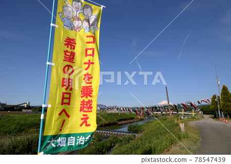 Koinobori and Mt. Fuji Koinobori and Mt. Fuji 78547439