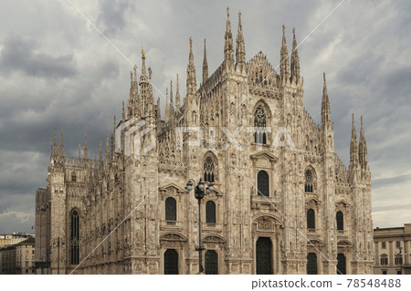 Milan Duomo with dramatic sky 78548488