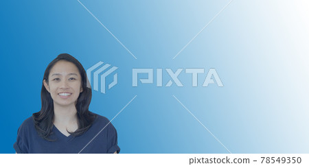 Asian mixed race casual healthy woman with positive emotion on isolated background Asian mixed race casual healthy woman with positive emotion on isolated background 78549350