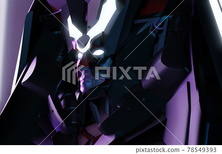 3d render illustration of alien female robot. 3d render illustration of alien female robot. 78549393