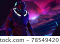 3d render illustration of astronaut in suit. 78549420