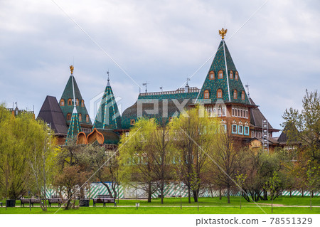 A wooden residence of Russian Tsars in Kolomenskoye, Moscow, Russia A wooden residence of Russian Tsars in Kolomenskoye, Moscow, Russia 78551329