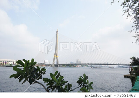 Rama VIII Bridge in Bangkok (View of Bangkok, Thailand, Rama VIII Bridge) Rama VIII Bridge in Bangkok (View of Bangkok, Thailand, Rama VIII Bridge) 78551468