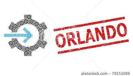 Cog Integration Recursion Composition of Cog Integration Items and Textured Orlando Seal 78552089