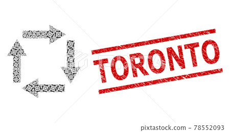 Circulation Arrows Fractal Collage of Circulation Arrows Icons and Distress Toronto Seal Circulation Arrows Fractal Collage of Circulation Arrows Icons and Distress Toronto Seal 78552093