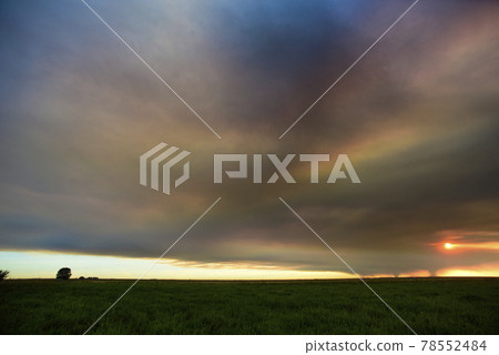 Smoke cloud Fire in La Pampa, Argentina Smoke cloud Fire in La Pampa, Argentina 78552484