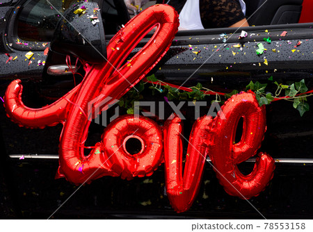 Red Love sign at the annual gay parade in Graz, Austria Red Love sign at the annual gay parade in Graz, Austria 78553158