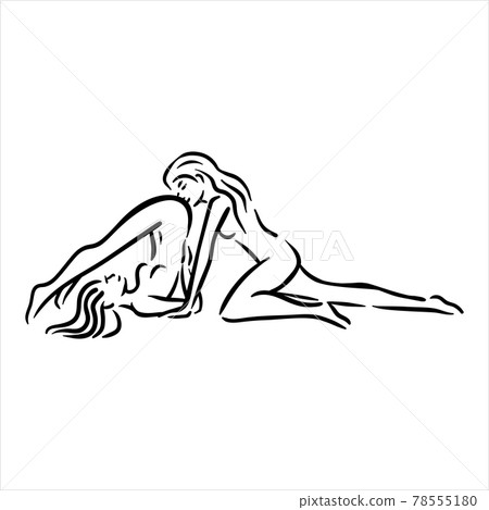 Homosexual two lesbian girls sex pose illustration Homosexual two lesbian girls sex pose illustration 78555180