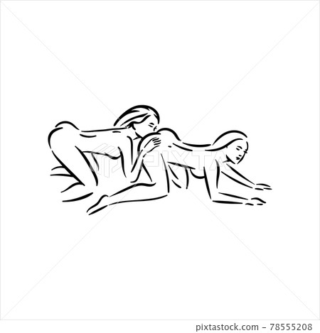 Homosexual two lesbian girls sex pose illustration Homosexual two lesbian girls sex pose illustration 78555208