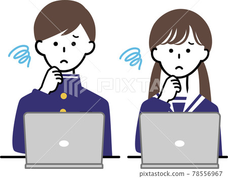 worried, worry, student - Stock Illustration [78556967] - PIXTA