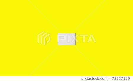 3d rendering hanging empty blank white canvas isolated on yellow background. 78557139