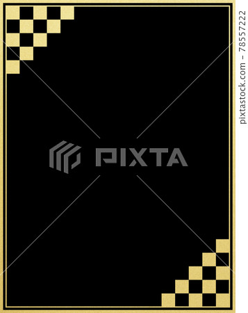 Simple gold and black Japanese style frame Simple gold and black Japanese style frame 78557222